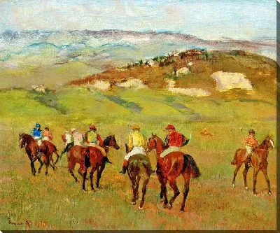 Картина Жокеи на отдаленных холмах (1884)