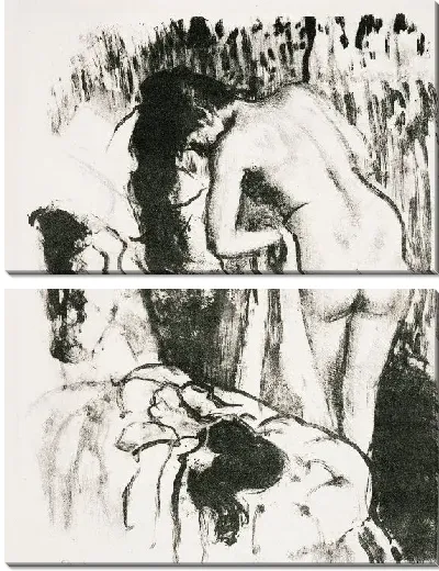 Картина Женщина вытирается стоя (1891-1892)