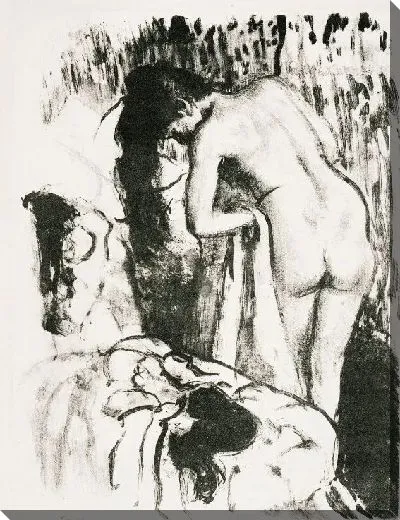 Картина Женщина вытирается стоя (1891-1892)