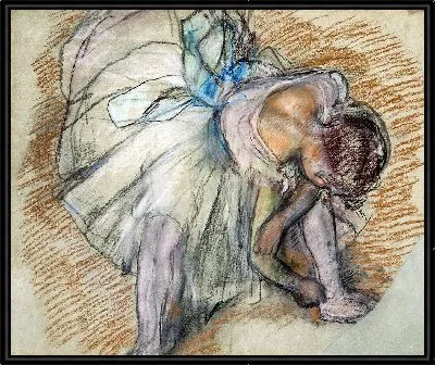 Танцовщица поправляет пуанты (1885)