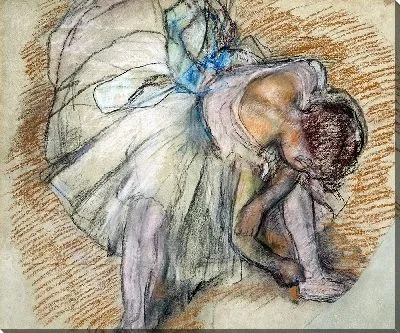 Танцовщица поправляет пуанты (1885)