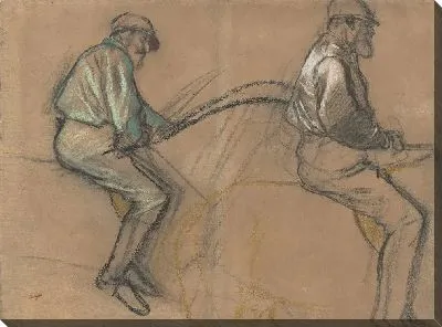 Картина Два обучающихся наездника (1884)