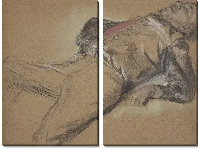 Картина Упавший жокей (1866)