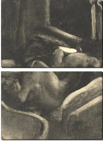 Картина Женщина читает (1885)