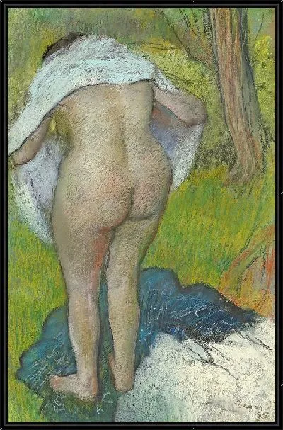 Картина Женщина вытирается (1885)
