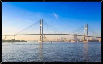 Картина Мост на рассвете