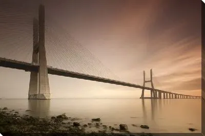 Постер Мост на закате