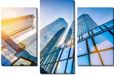 Модульная картина Здания №2