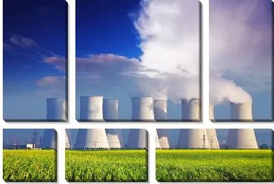 Модульная картина Теплостанции