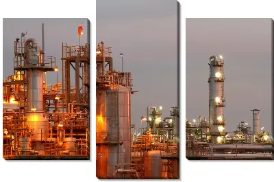 Модульная картина Завод №3