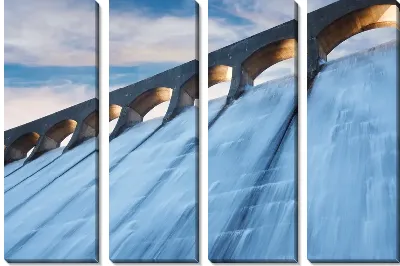 Модульная картина Гидро-электростанция