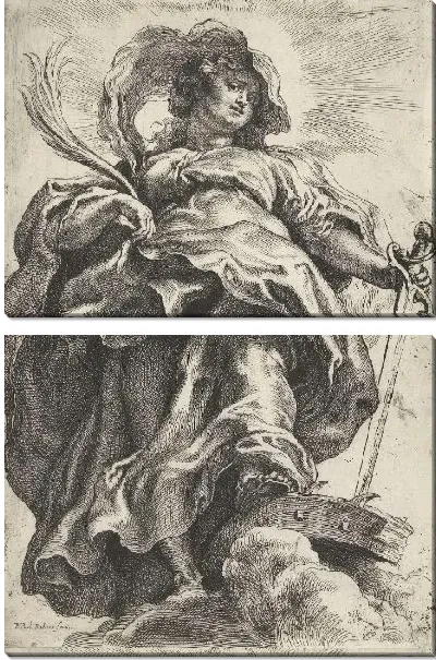 Картина Святая Екатерина Александрийская (1590-1640)