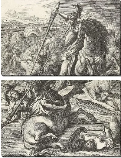 Картина Ахилл побеждает троянцев (1635-1636)