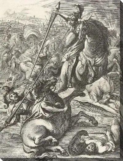 Картина Ахилл побеждает троянцев (1635-1636)