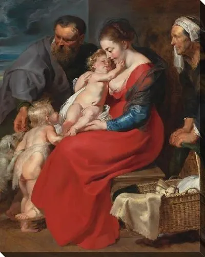 Картина Святое семейство со святой Елизаветой и с Иоанном Крестителем (1615)