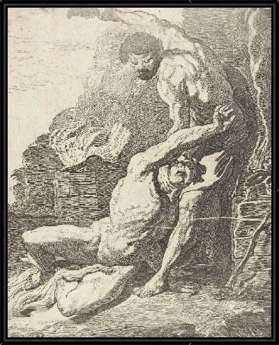 Картина Каин убивает Авеля (1612-1613)