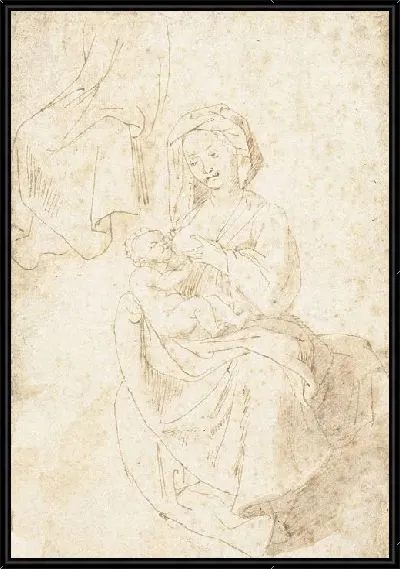 Картина Сидящая Мадонна (1587-1640)