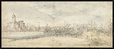 Картина Вид на замок в Звейндрехт (1606)