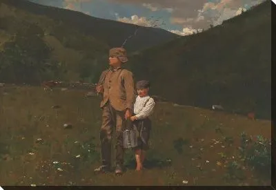 Картина Пересечение пастбища (1871)