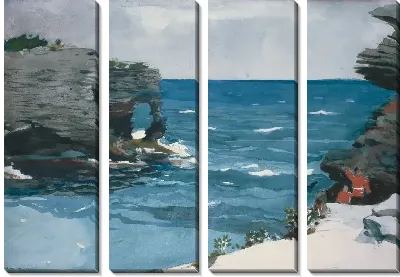 Картина Каменистый берег, Бермуды (1900)