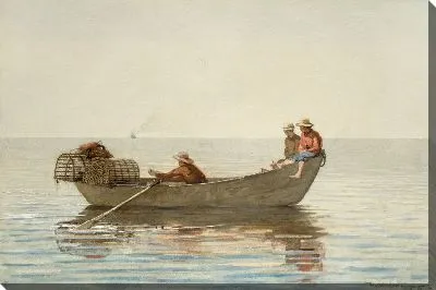 Три мальчика в лодке с лобстерами (1875)