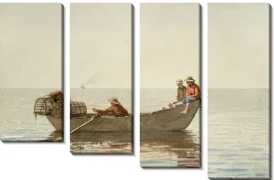Три мальчика в лодке с лобстерами (1875)