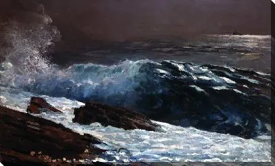 Картина Солнечный свет на побережье (1890)