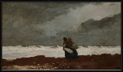 Две фигуры на берегу моря (1882)