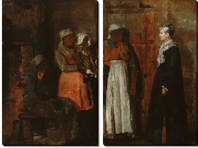 Картина Визит старой хозяйки (1876)