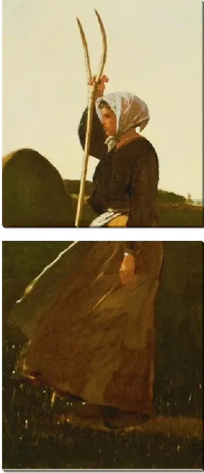 Картина Девушка с вилами (1867)