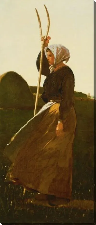 Картина Девушка с вилами (1867)