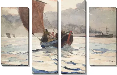 Картина Возвращение рыбацкой лодки (1883)