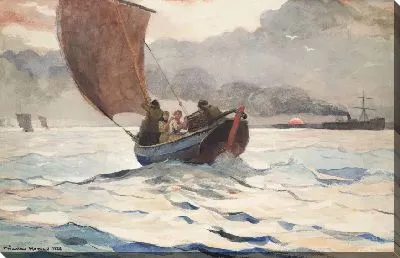 Картина Возвращение рыбацкой лодки (1883)