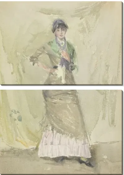 Картина Леди в зеленом (1883-1884)