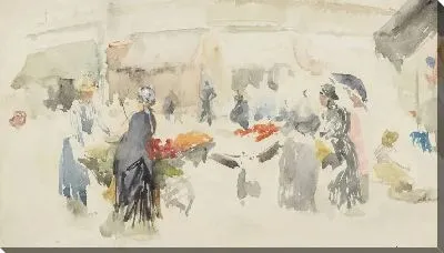 Картина Цветочный рынок (1885)