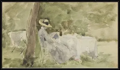Картина Завтрак в саду (1883)