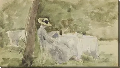 Картина Завтрак в саду (1883)
