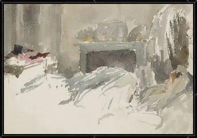 Картина Отдыхая в постели (1883-1884)