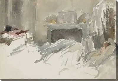 Картина Отдыхая в постели (1883-1884)