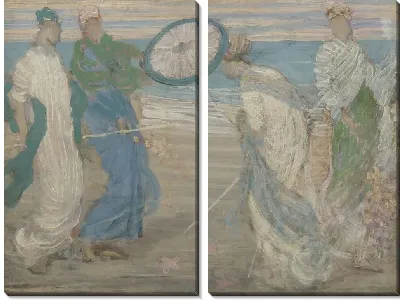 Картина Голубой и розовый (1868)