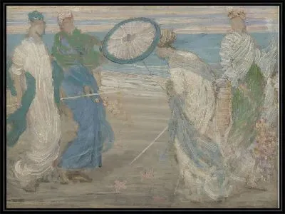 Картина Голубой и розовый (1868)