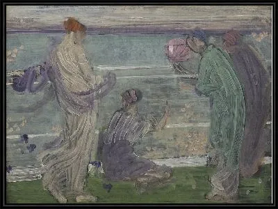 Картина Вариация синего и зеленого (1868)
