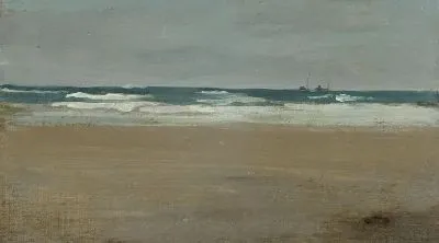 Картина Сердитое море (1883-1884)
