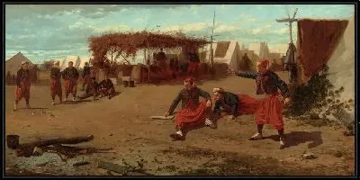 Картина Метание колец в цель (1865)