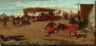 Картина Метание колец в цель (1865)