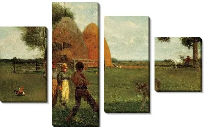 Картина Отлучение теленка (1875)