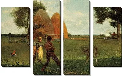 Картина Отлучение теленка (1875)