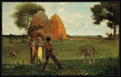 Картина Отлучение теленка (1875)