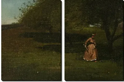 Картина Игра в крокет (1865)
