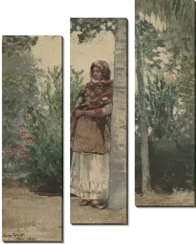 Картина Под пальмой (1886)